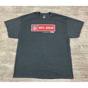 NFL Shop‎ Shirt Adult Mens Extra Large Gray Shortsleeve Employee Staff